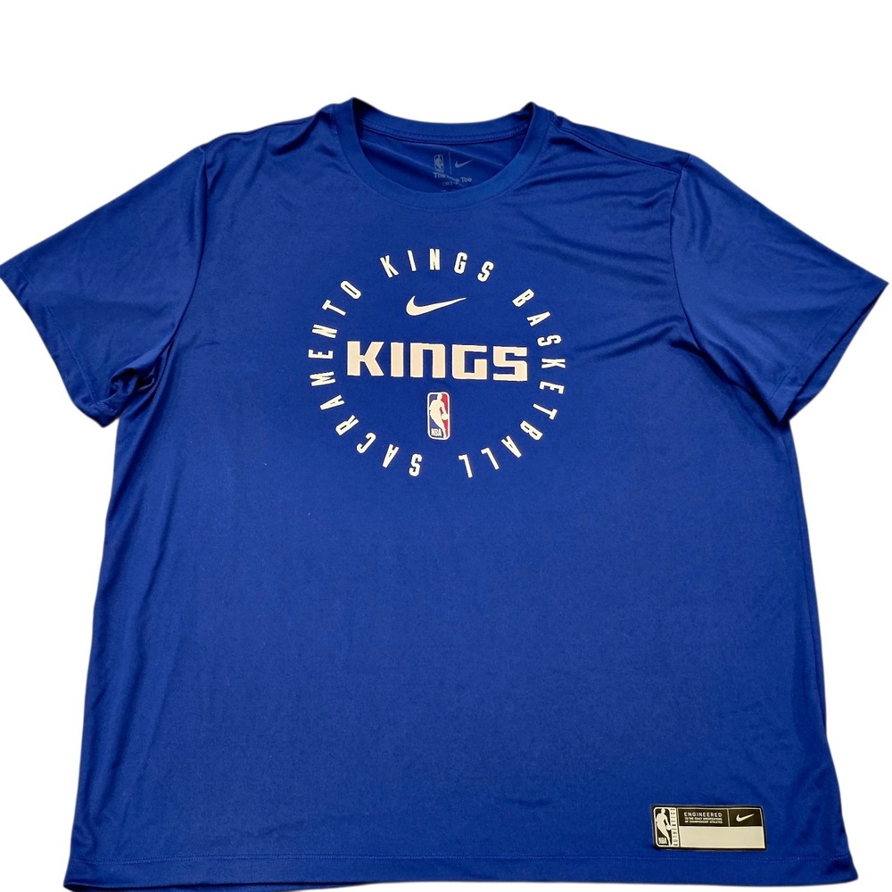 Nike Sacramento Kings NBA Authentic Dri-FIT On Court Shirt Blue Men's 2XL